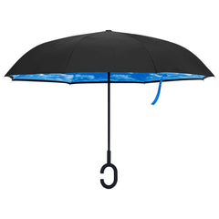 paraply 108 cm C-håndtag sort