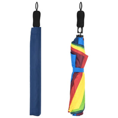 paraply 124 cm automatisk åbning og lukning flerfarvet