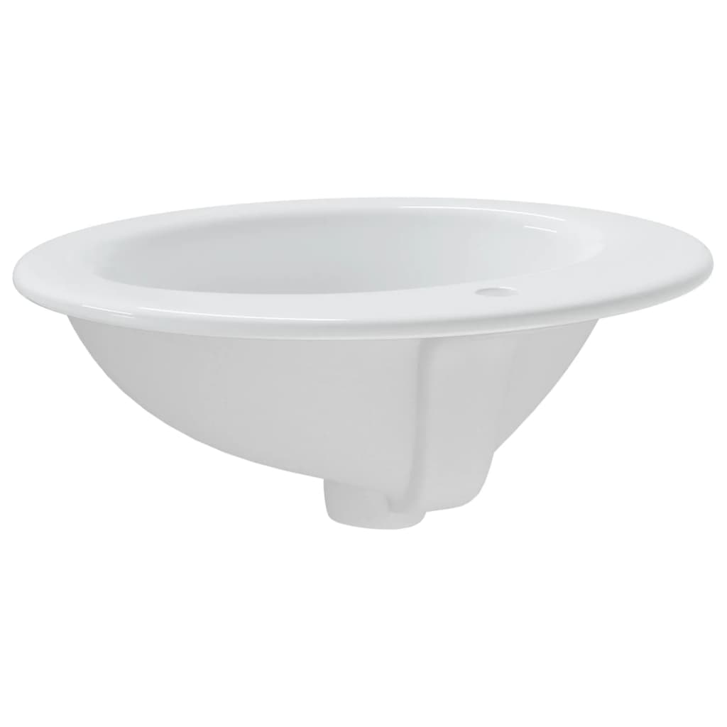 badeværelsesvask 52x46x20 cm oval keramisk hvid