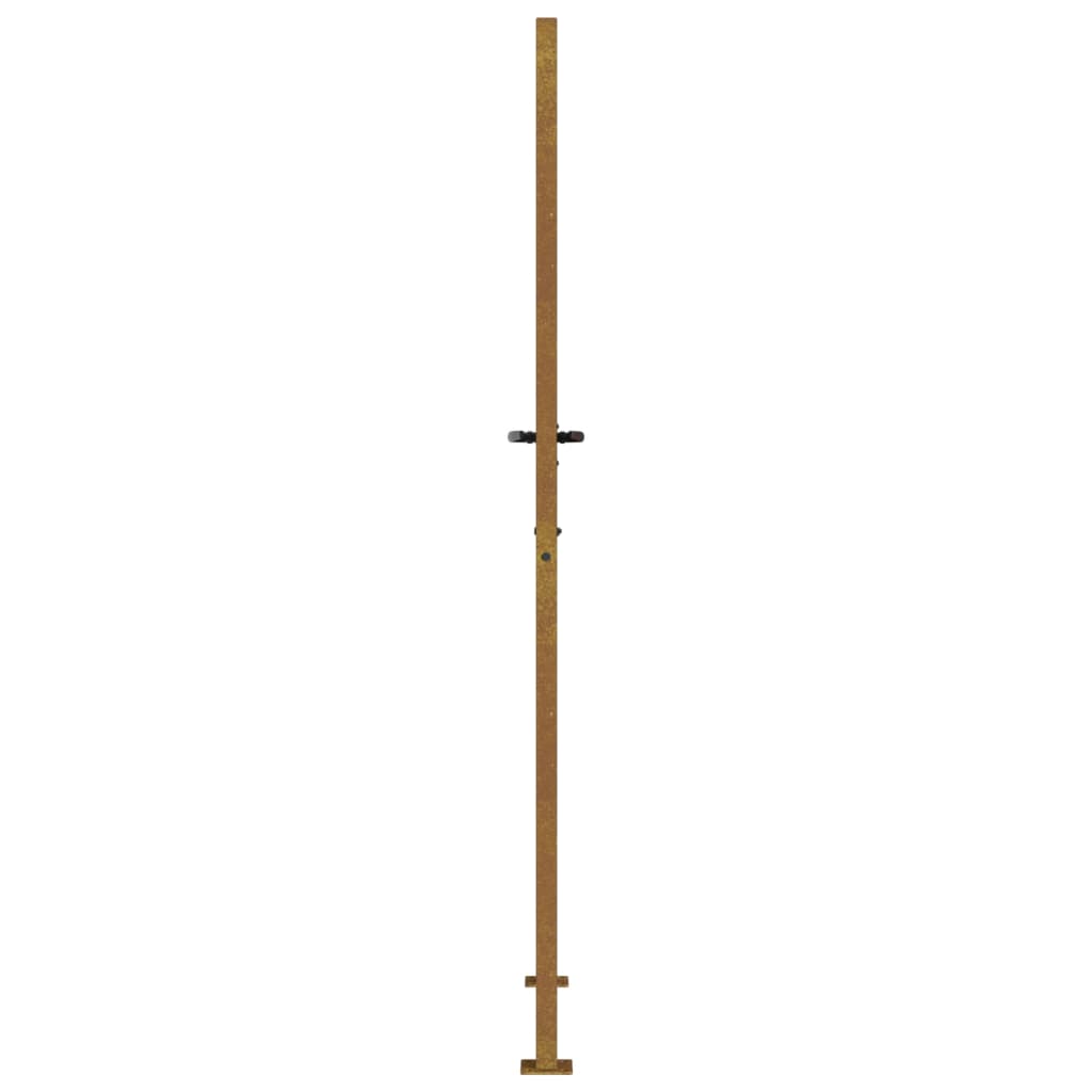 havelåge 105x205 cm cortenstål bambusdesign