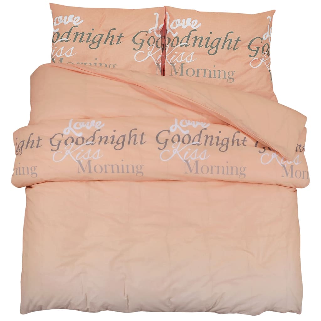 sengetøj 200x200 cm bomuld lyserød
