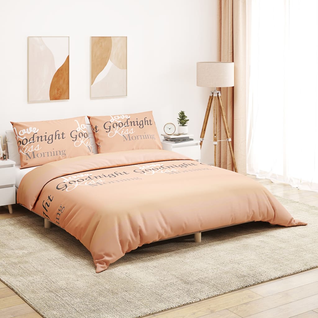 sengetøj 240x220 cm bomuld lyserød