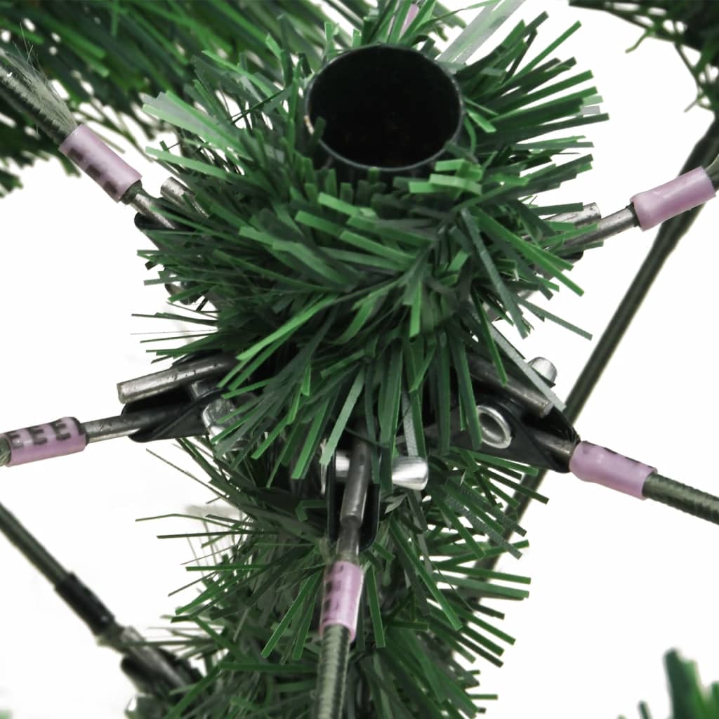 kunstigt juletræ med grankogler og bær 180 cm hængslet