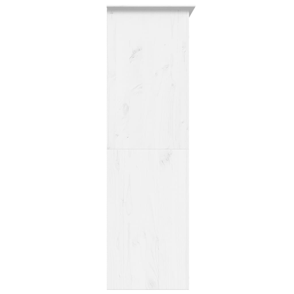 klædeskab BODO 151,5x52x176,5 cm massivt fyrretræ hvid