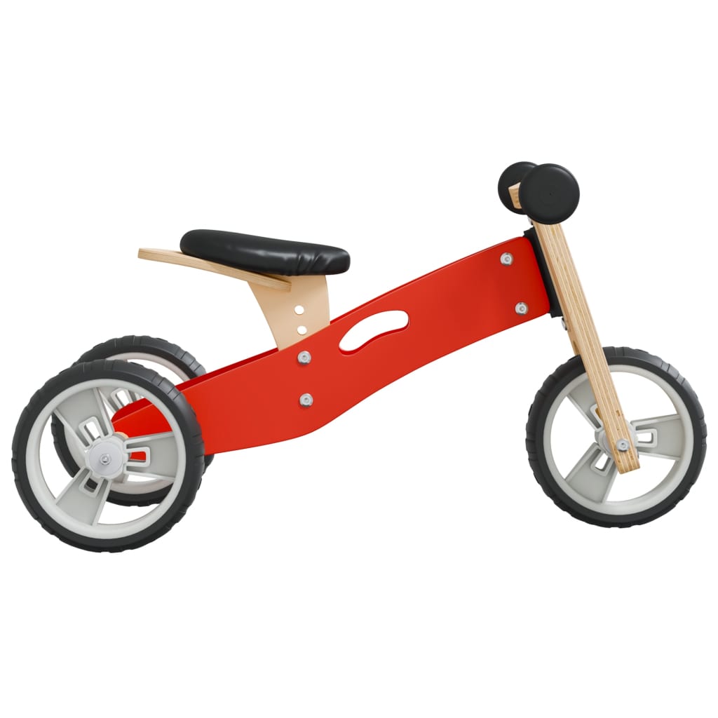 trehjulet cykel til børn 2-i-1 rød