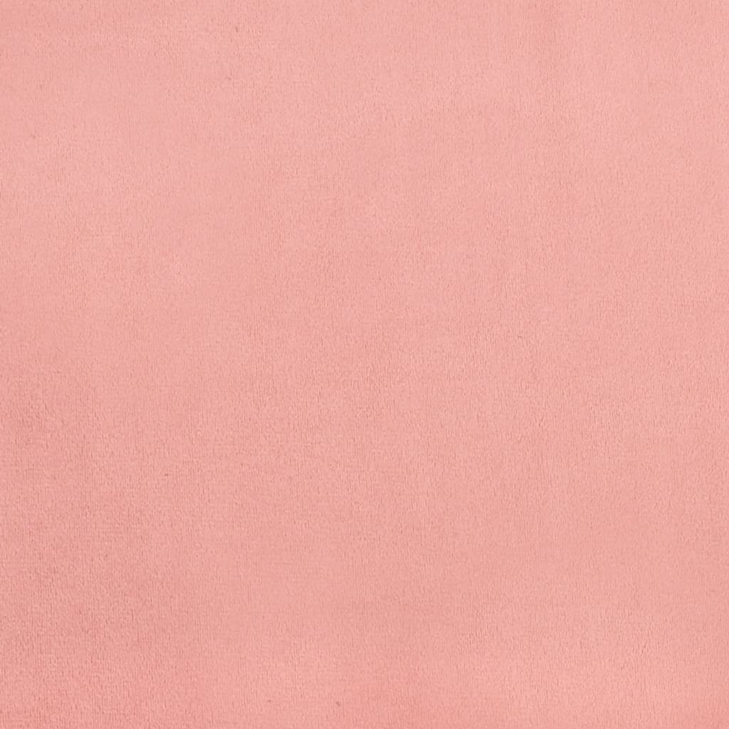 springmadras med pocketfjedre 90x200x20 cm fløjl pink