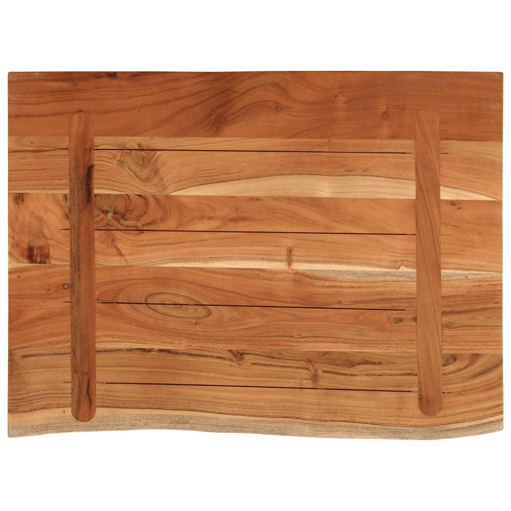 bordplade til badeværelse 70x60x3,8 cm rektangulær akacietræ