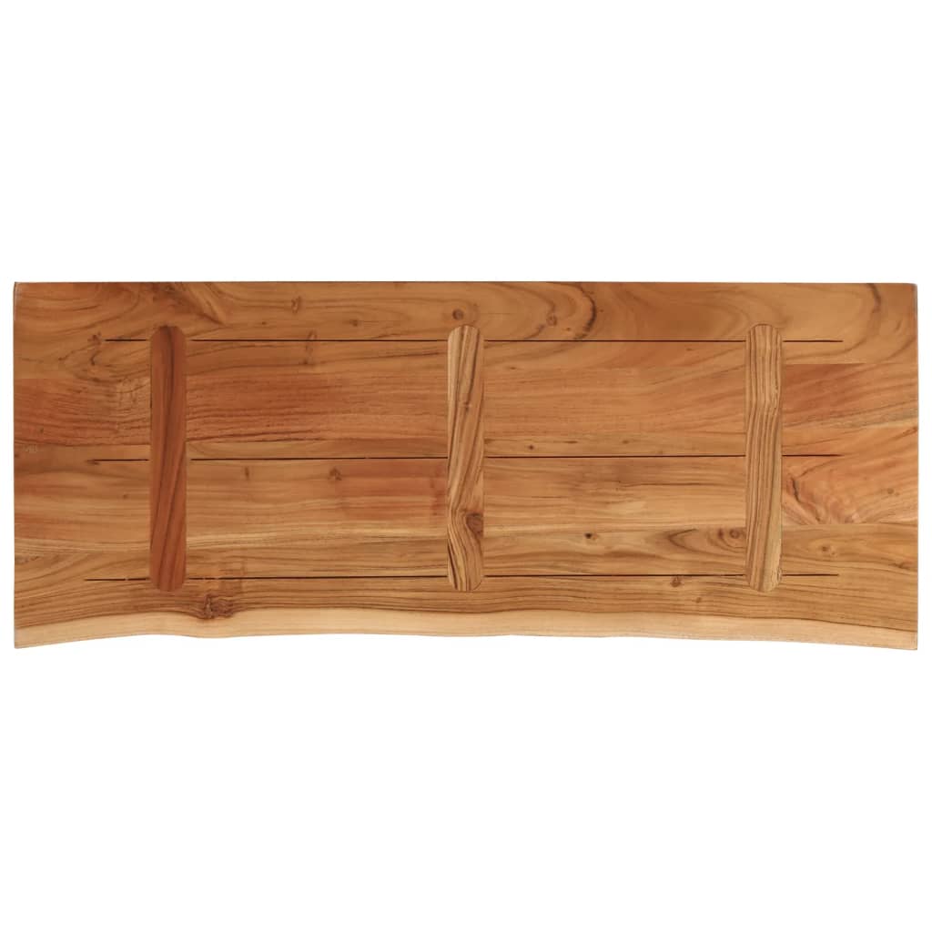 bordplade til badeværelse 140x60x3,8 cm rektangulær akacietræ