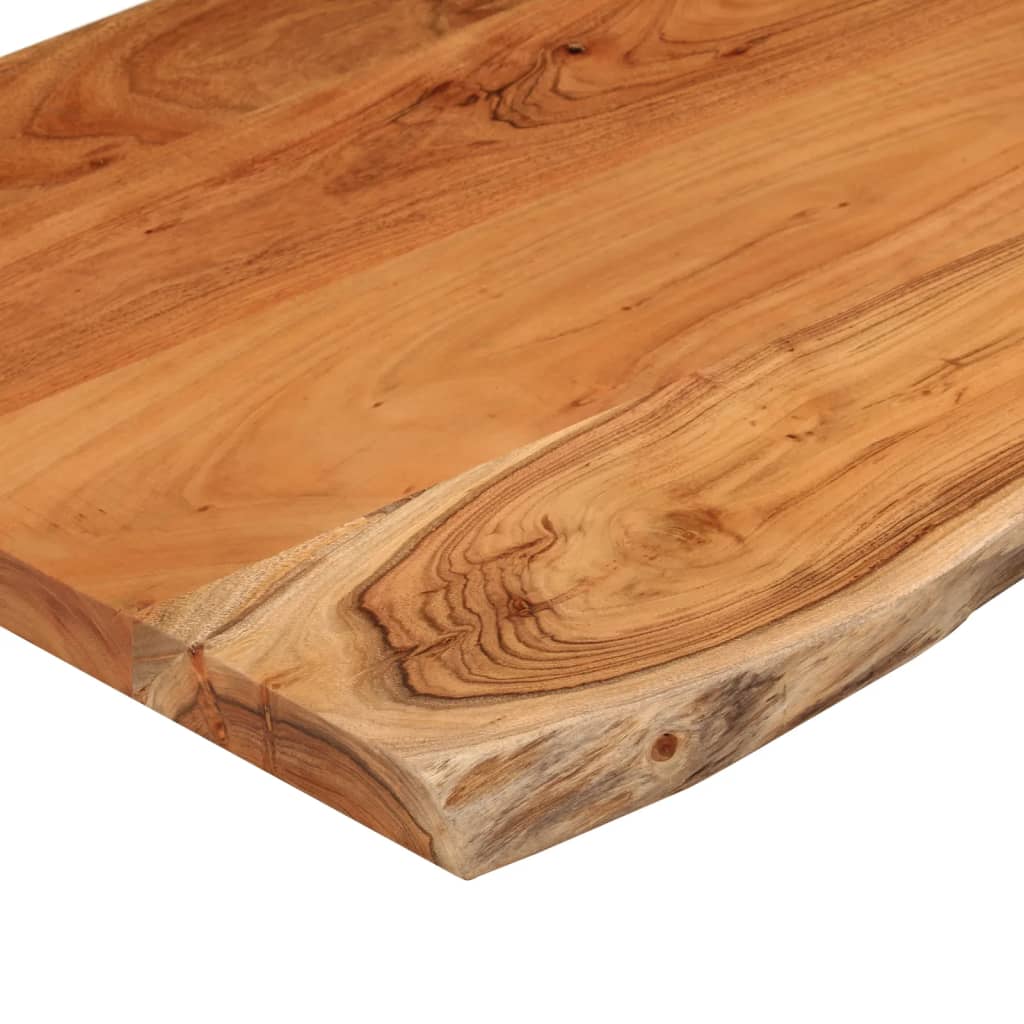 bordplade til badeværelse 110x60x3,8 cm rektangulær akacietræ