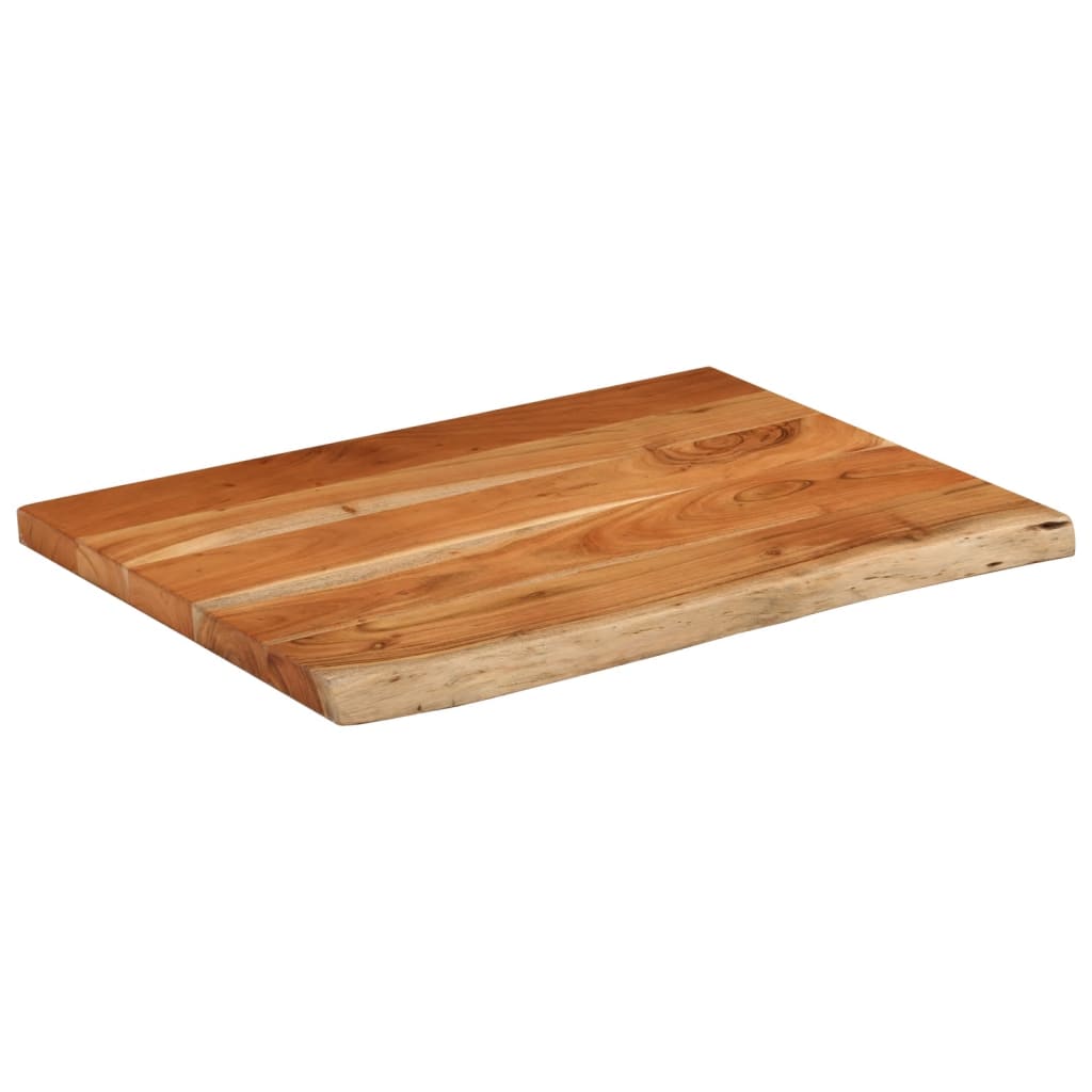 bordplade til badeværelse 80x60x2,5 cm rektangulær akacietræ