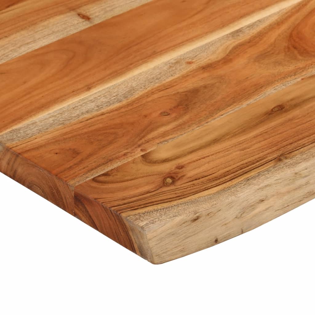bordplade til badeværelse 80x60x2,5 cm rektangulær akacietræ