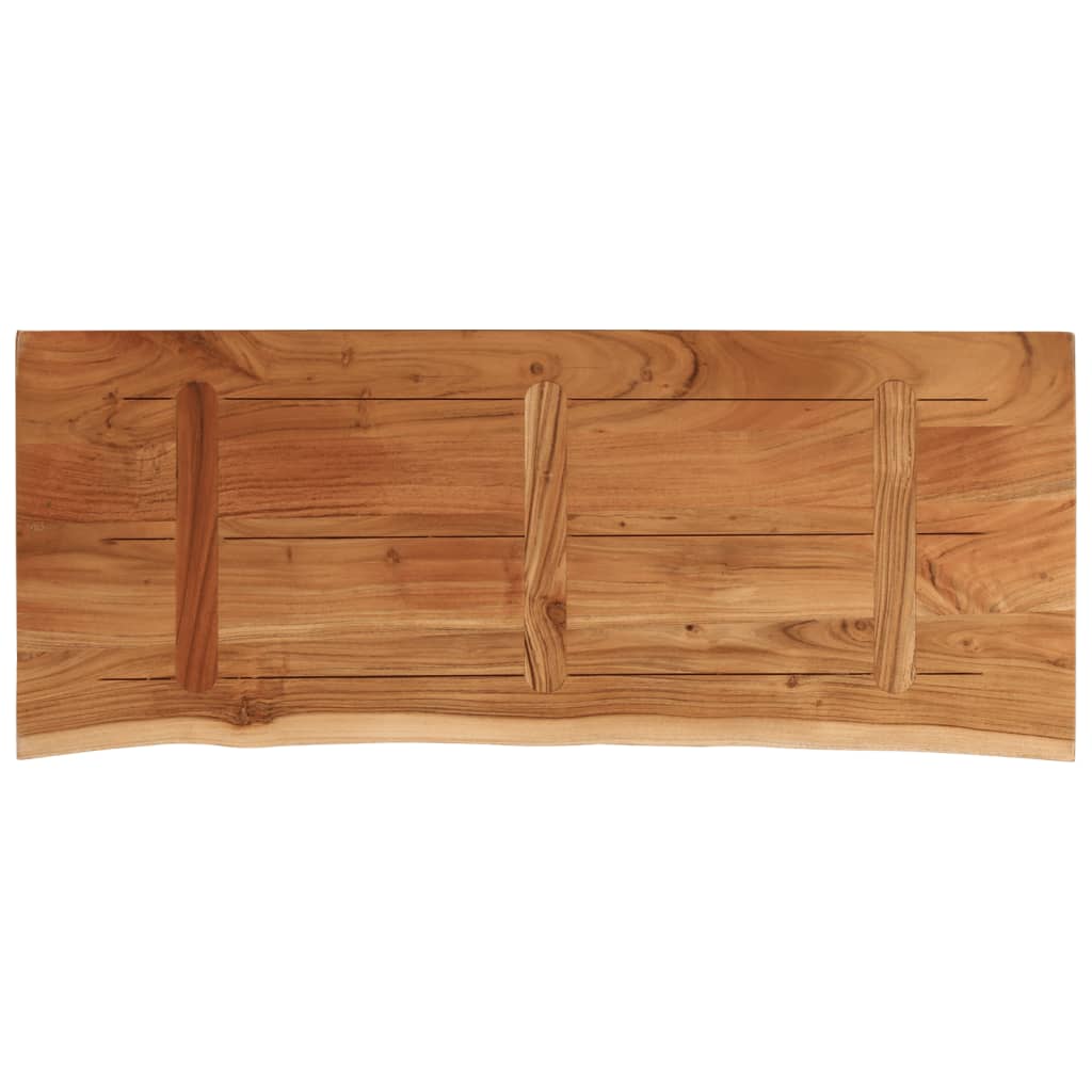 bordplade til badeværelse 140x60x2,5 cm rektangulær akacietræ