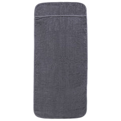 strandhåndklæder 2 stk. 60x135 cm 400 GSM stof antracitgrå