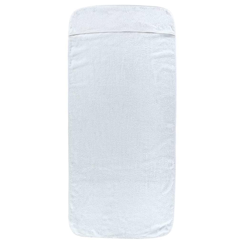 strandhåndklæder 2 stk. 75x200 cm 400 GSM stof hvid