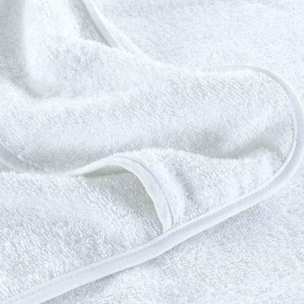 strandhåndklæder 2 stk. 75x200 cm 400 GSM stof hvid