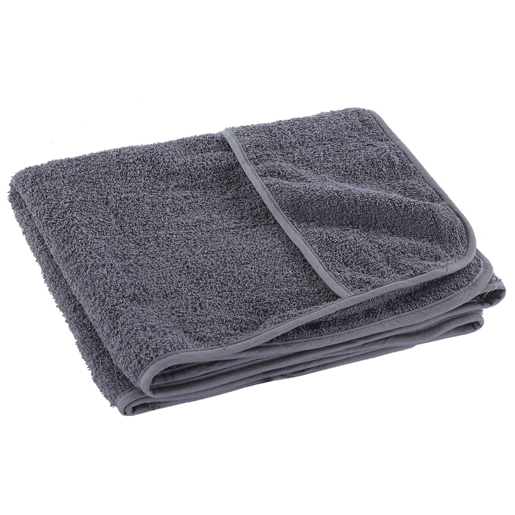 strandhåndklæder 2 stk. 75x200 cm 400 GSM stof antracitgrå