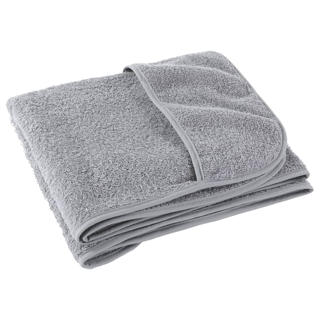 strandhåndklæder 4 stk. 60x135 cm 400 GSM stof grå