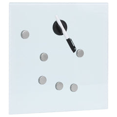 nøgleskab med magnetisk tavle 35x35x5,5 cm hvid