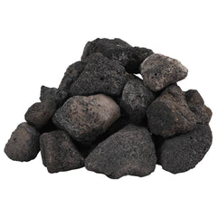 vulkanske sten 25 kg 5-8 cm sort