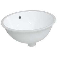 badeværelsesvask 47x39x21 cm oval keramisk hvid