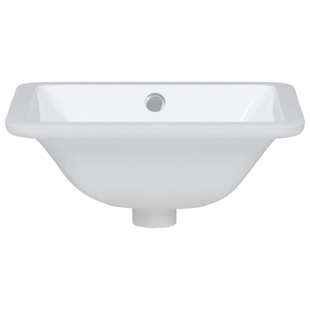 badeværelsesvask 36,5x32x15,5 cm rektangulær keramisk hvid