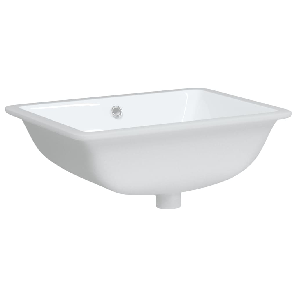 badeværelsesvask 52x38,5x19,5 cm rektangulær keramisk hvid