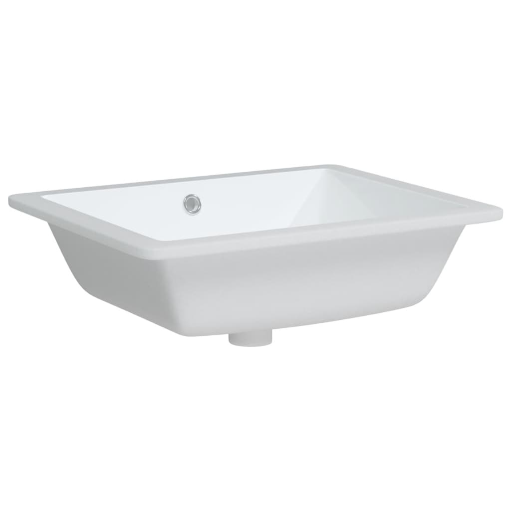 badeværelsesvask 50x40,5x18,5 cm rektangulær keramisk hvid