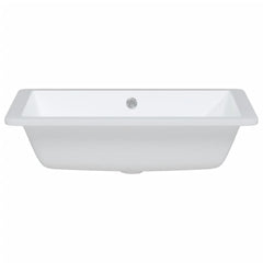 badeværelsesvask 50,5x40x18,5 cm rektangulær keramisk hvid