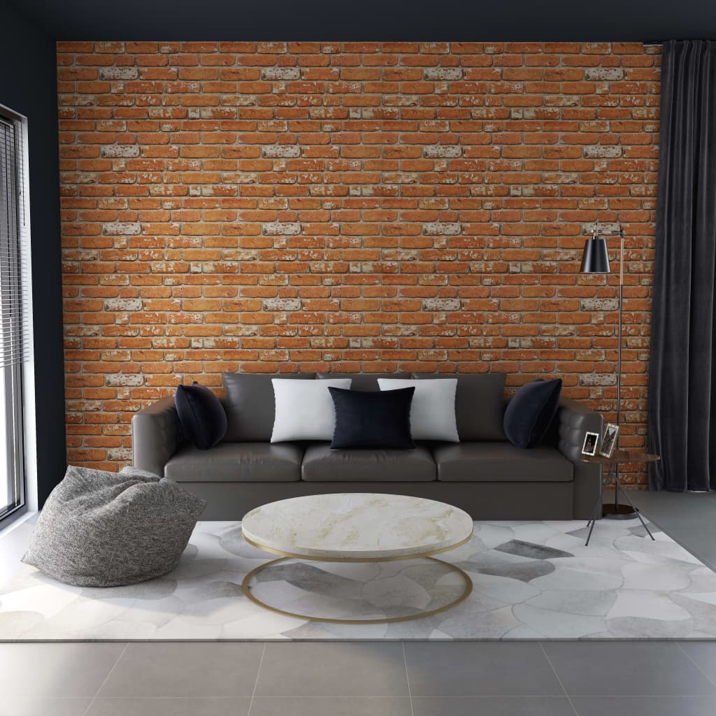 3D-vægpaneler 11 stk. murstensdesign EPS lysebrun