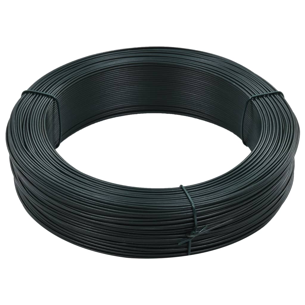 hegnsbindetråd 250 m 1,4/2 mm stål sortgrøn
