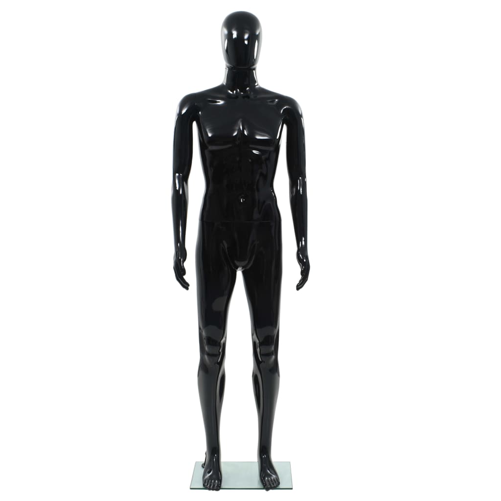 mannequin kvinde fuld figur glassokkel hvid højglans 175 cm