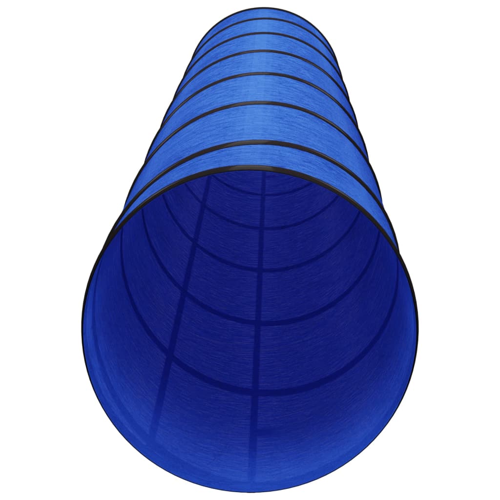 agilitytunnel til hunde Ø50x300 cm polyester blå