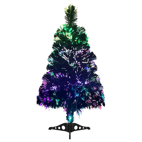 kunstigt juletræ fiberoptisk 64 cm grønt