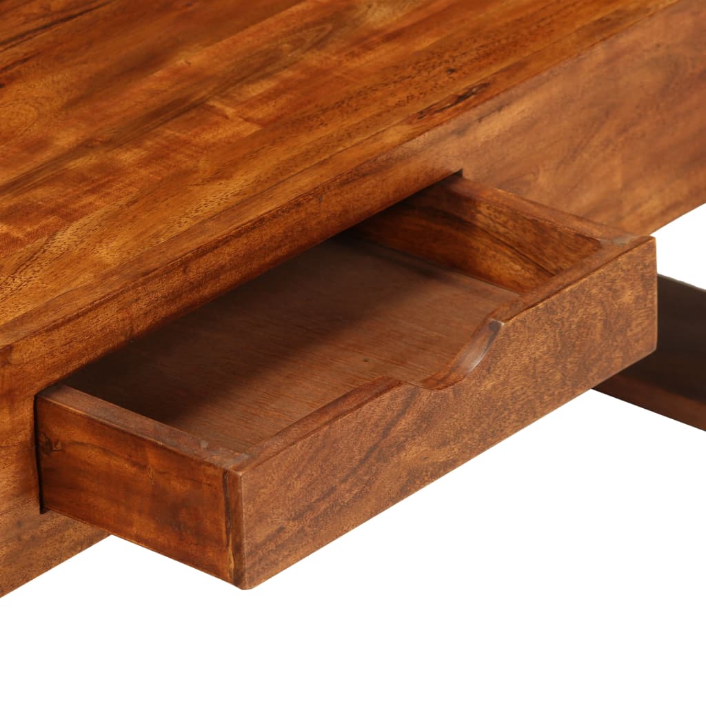 100x50x30 cm sofabord massivt akacietræ brun