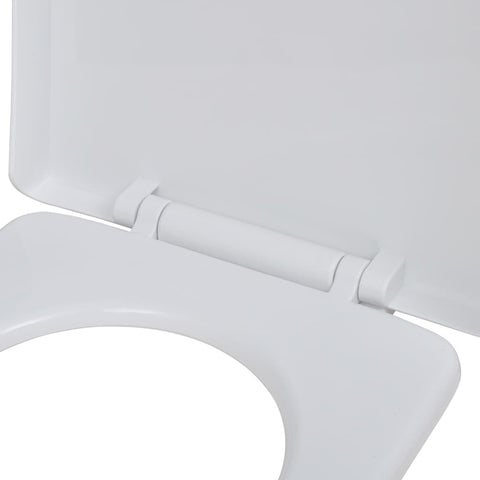 toiletsæder med soft close-låg 2 stk. plastik hvid