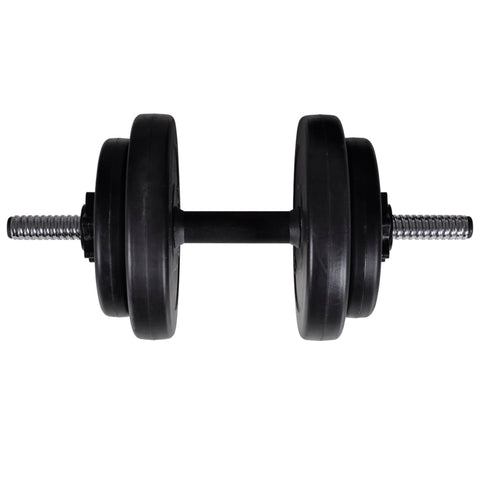 træningsbænk med vægtstangs- og håndvægtssæt 60,5 kg
