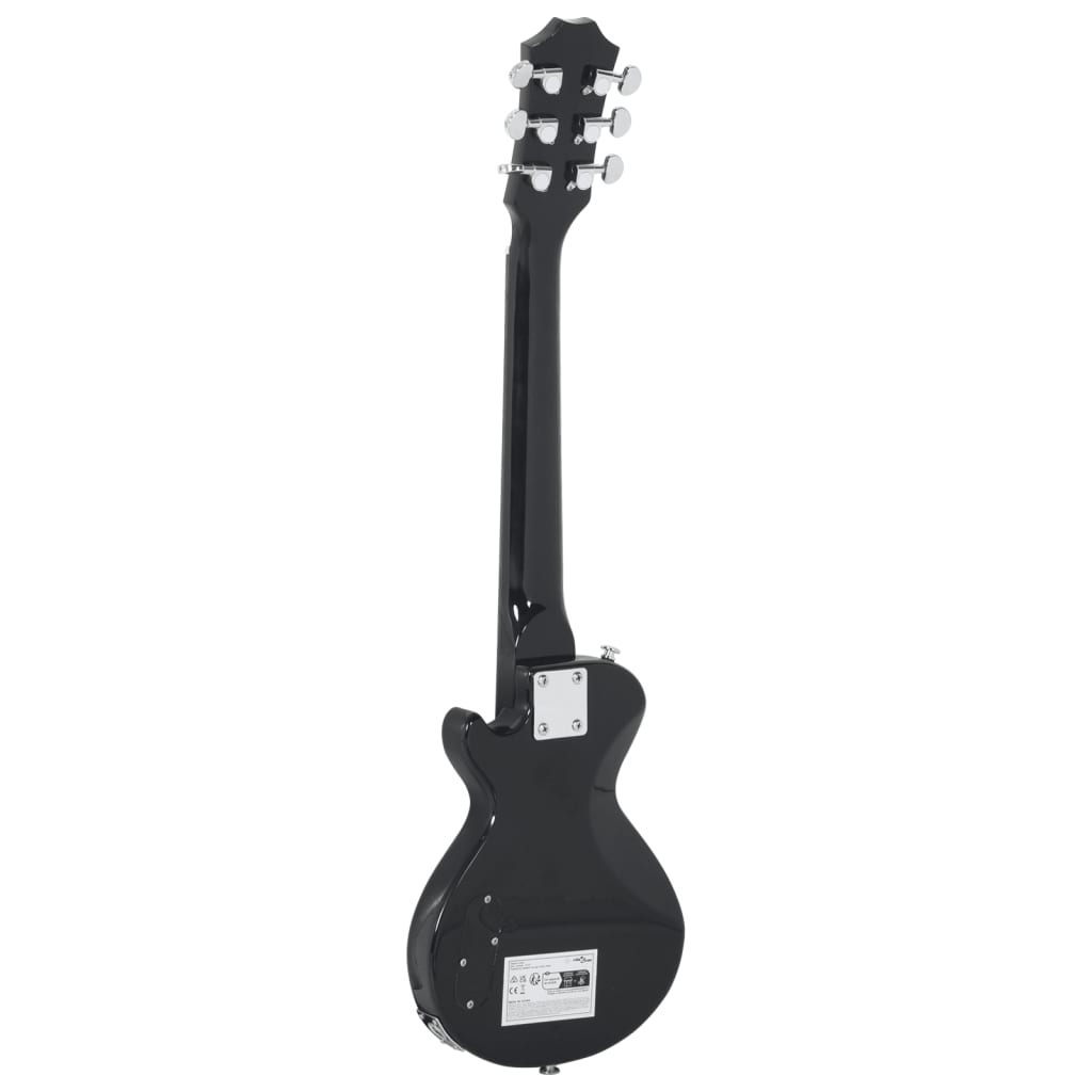 elektrisk guitar til børn inkl. taske 3/4 30" brun og sort