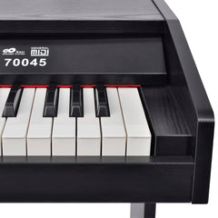 digitalt piano med pedaler 88 tangenter sort melaminbræt