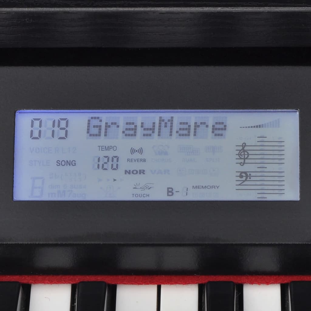 digitalt piano med pedaler 88 tangenter sort melaminbræt
