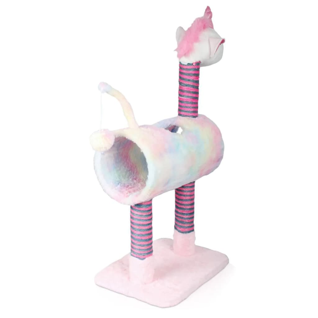 Pets Collection kradsestolpe til katte Unicorn 40x30x85 cm lyserød
