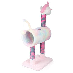 Pets Collection kradsestolpe til katte Unicorn 40x30x85 cm lyserød
