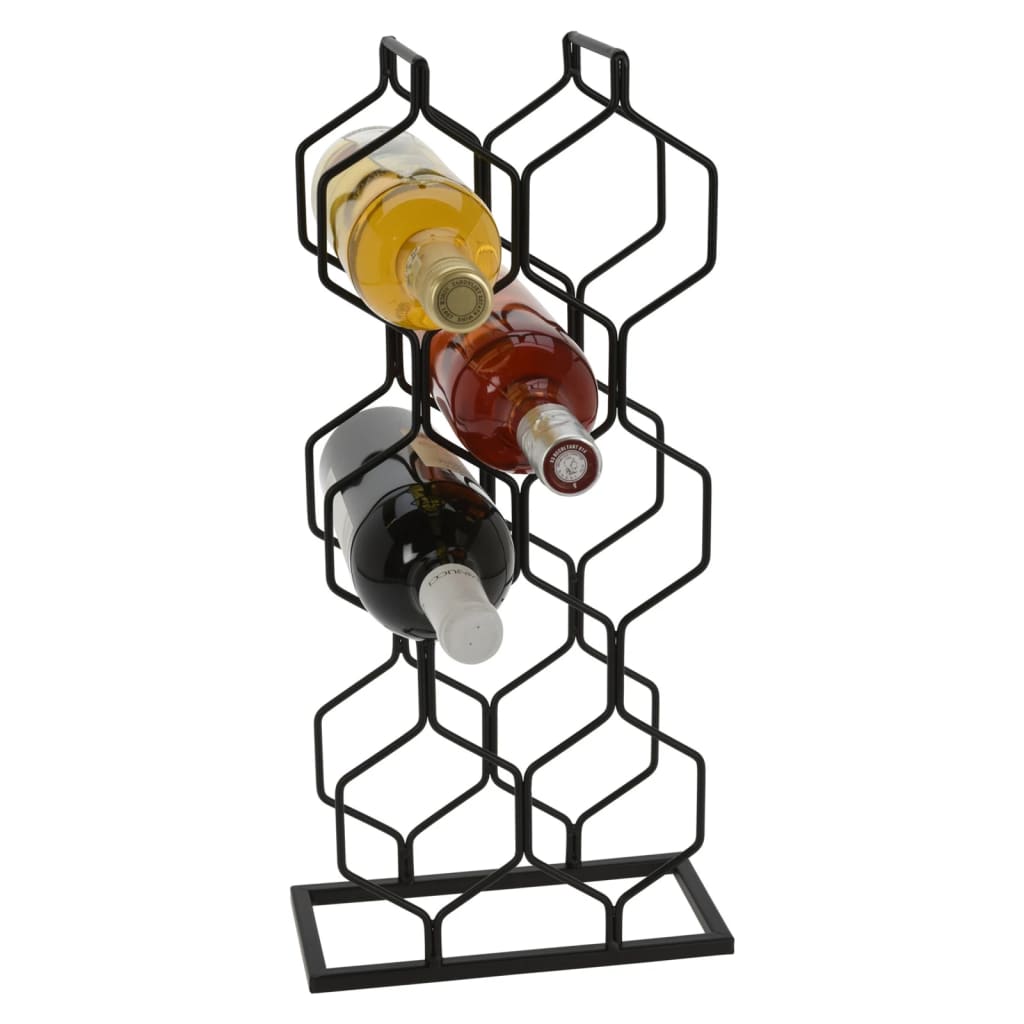 Home&Styling vinreol til 8 flasker metal sort