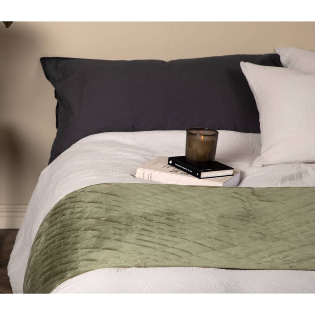 Venture Home sengetæppe Jilly 80x260 cm polyester lysegrå