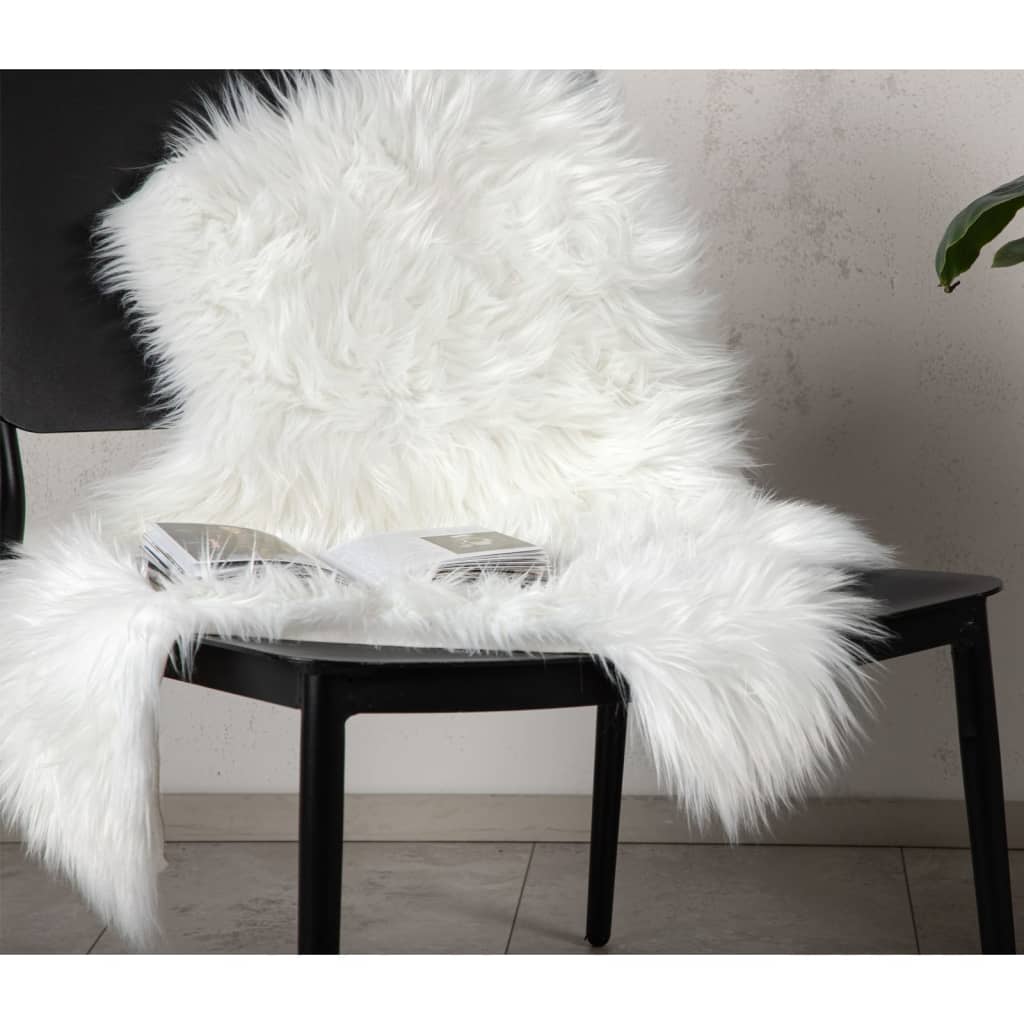 Venture Home fåreskind Katy 90x60 cm akryl hvid