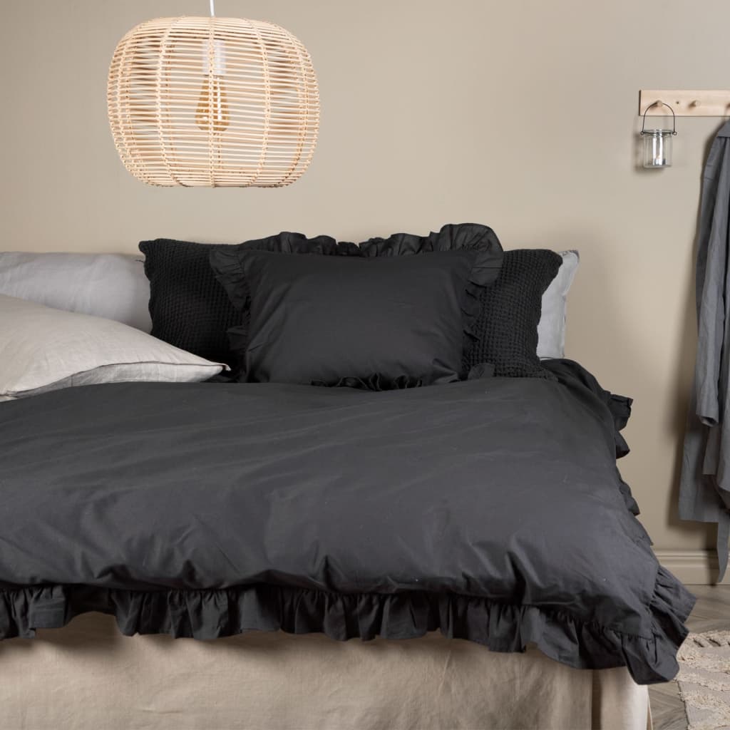 Venture Home sengesæt Levi 200x150 cm bomuld antracitgrå