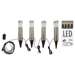 ProGarden LED-havelamper 4 stk. 6,3x37,5 cm