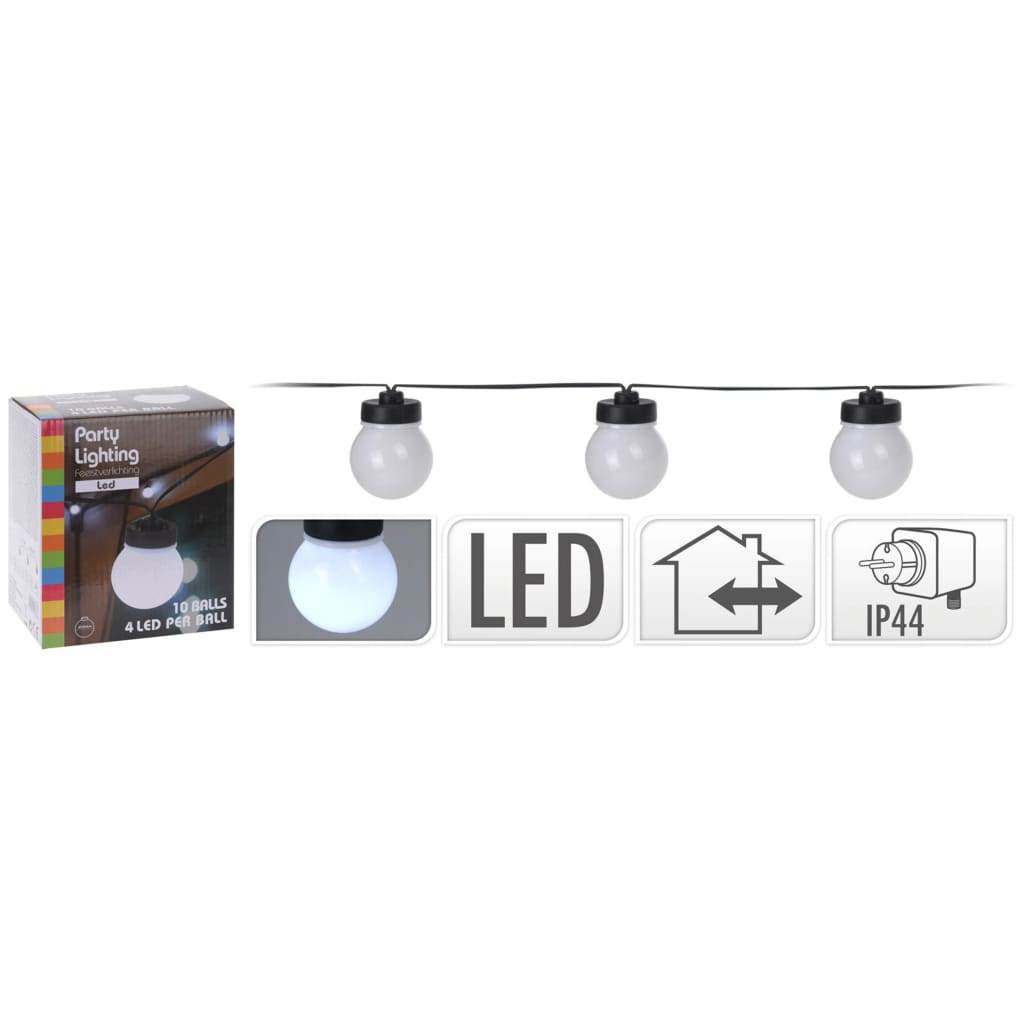 ProGarden LED-lyskæde med 20 lyspærer 12V flerfarvet
