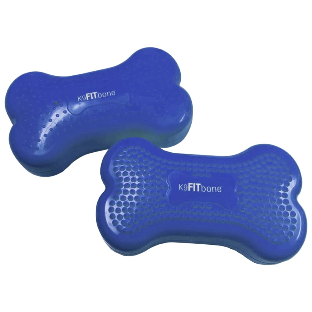 FitPAWS balanceplatform hund 2 stk. Mini K9FITbone 29x16,5x6 cm blå
