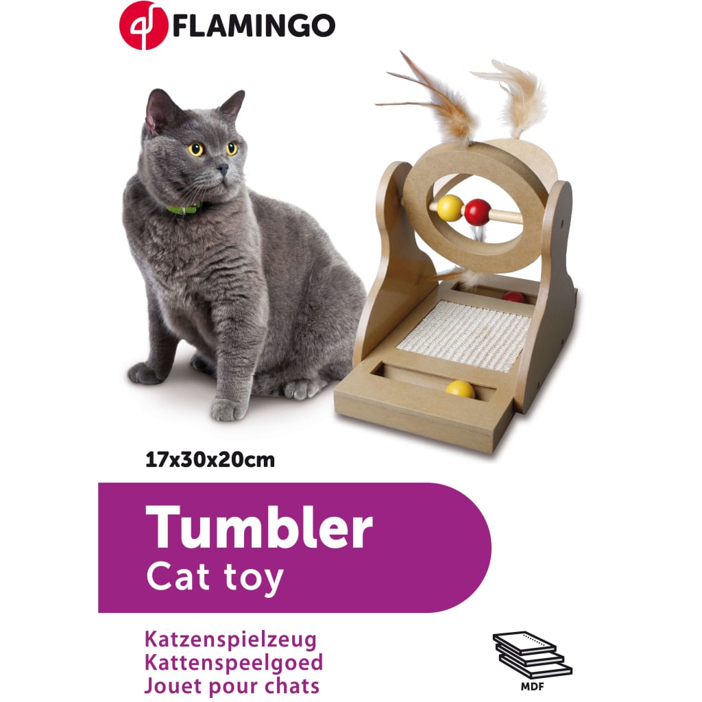 FLAMINGO kradselegetøj til katte træ