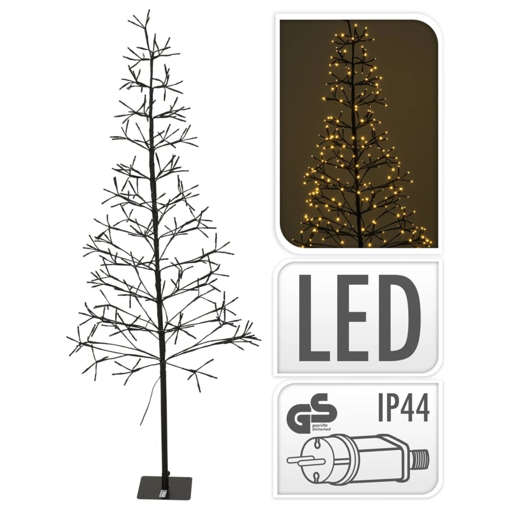 Ambiance juletræ med 280 lysdioder 150 cm